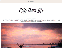 Tablet Screenshot of effytalkslife.com